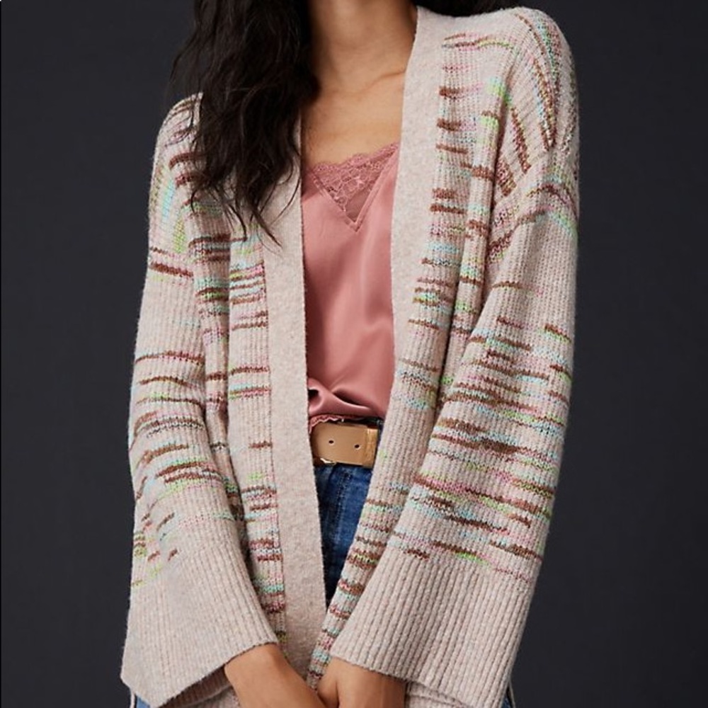 Anthropologie Leah Space-Dyed Cardigan Sz M